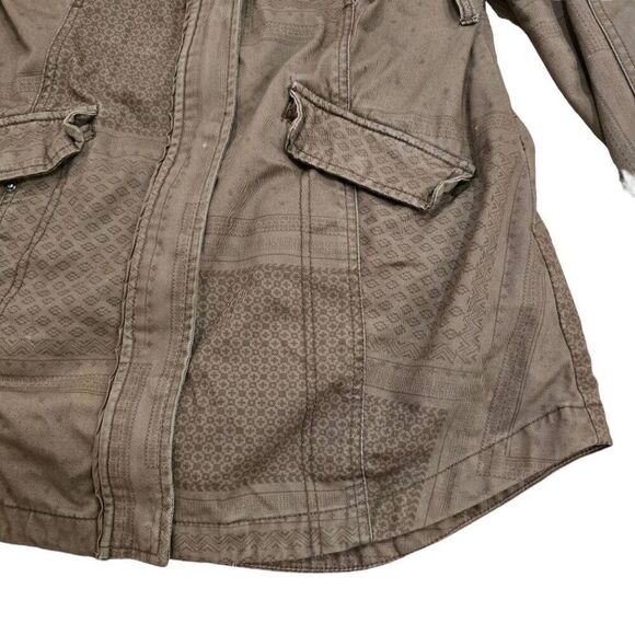 Hei Hei Coat Jacket Women Brown Small Full Zipper Polyester Hoodie Long Sleeve - Picture 2 of 9